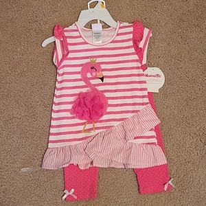 Flamingo 2 piece outfit